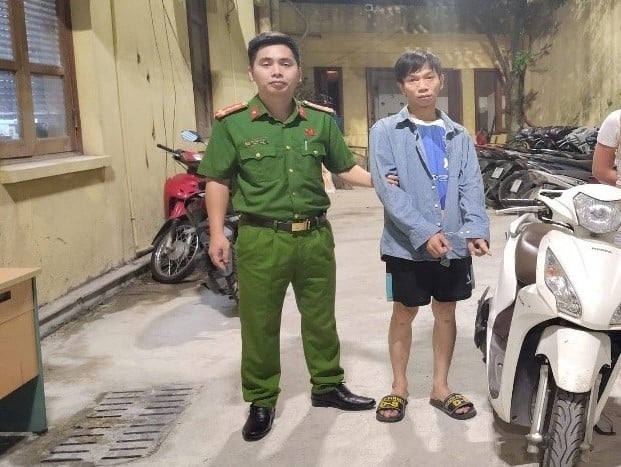 Đối tượng bị cơ quan công an bắt giữ