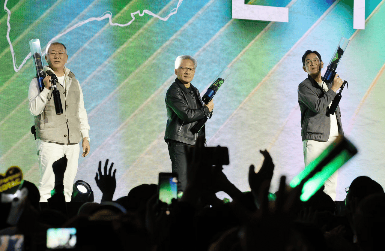 Jensen Huang ăn tối 'gà bia' cùng lãnh đạo Samsung và Hyundai - Ảnh 5.