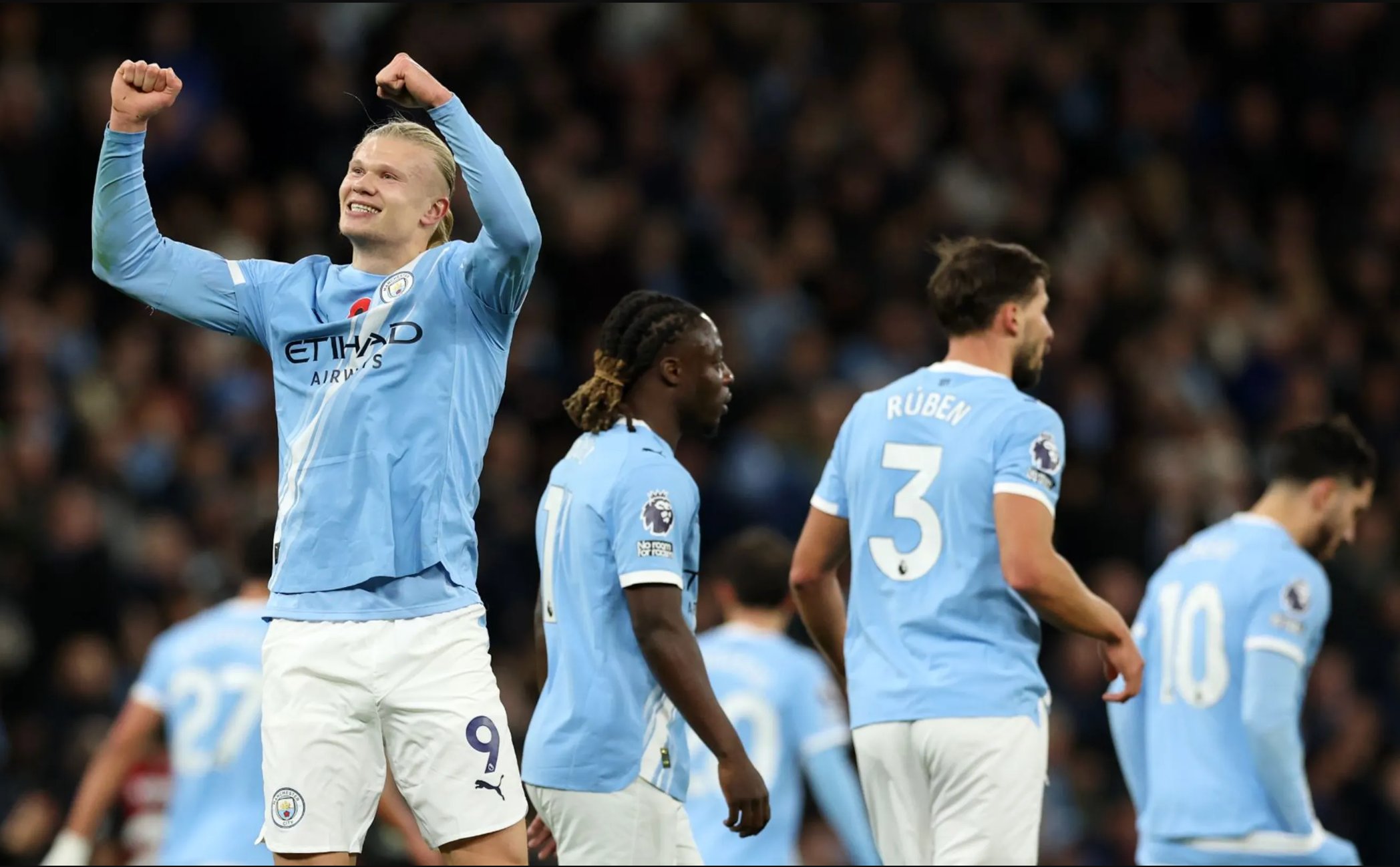 Haaland bùng nổ, Man City lên ngôi nhì Ngoại hạng - Ảnh 7.