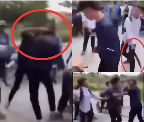 Clip nam sinh bị hành hung gây phẫn nộ cộng đồng mạng - Ảnh 1.