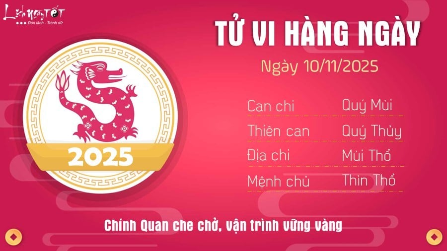 5 Tu vi hang ngay 10-11-2025 - Thin