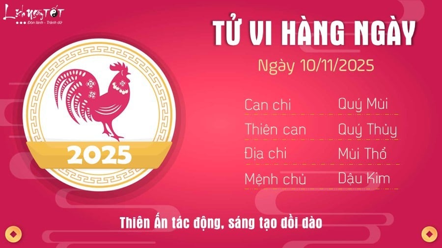 10 Tu vi hang ngay 10-11-2025 - Dau