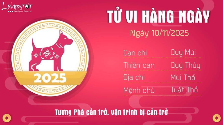 11 Tu vi hang ngay 10-11-2025 - Tuat