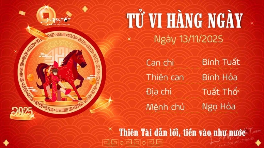 Tu vi hang ngay 13/11/2025 cua Ngo