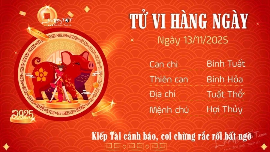 Tu vi hang ngay 13/11/2025 cua Hoi
