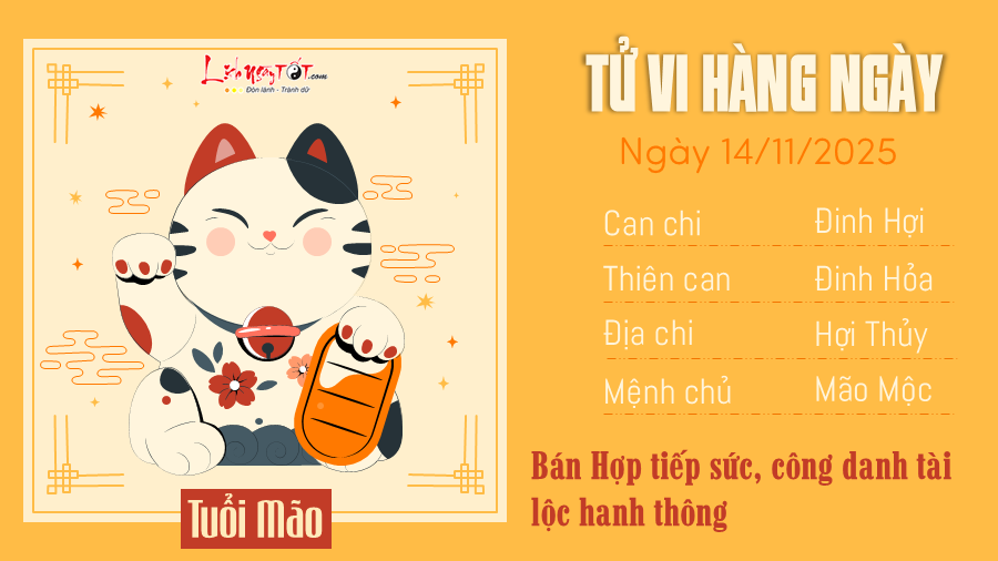 Tu vi hang ngay 14112025 - Mao