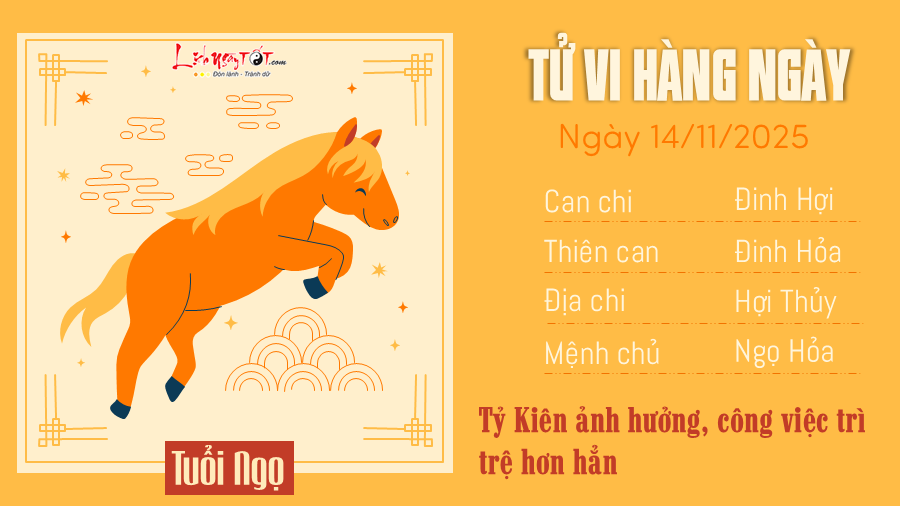 Tu vi hang ngay 14112025 - Ngo