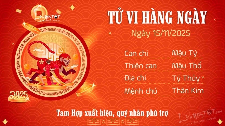 9 Tu vi hang ngay 15-11-2025 - Than