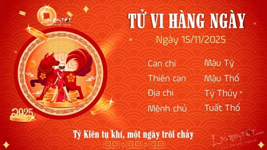 11 Tu vi hang ngay 15-11-2025 - Tuat