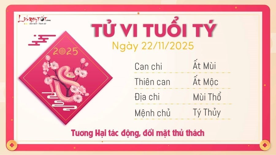 1 Tu vi hang ngay 22-11-2025 - Ty