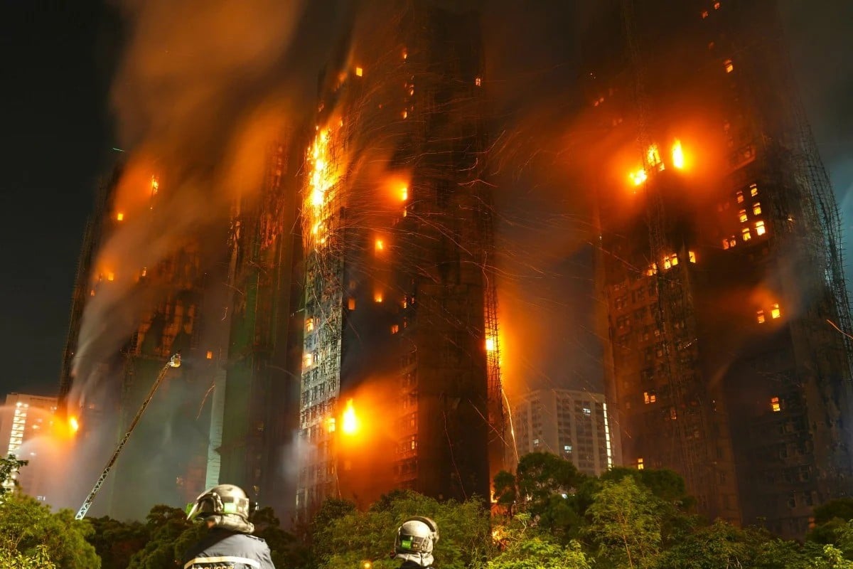 44 người thiệt mạng, 279 người mất tích trong vụ cháy chung cư Hong Kong