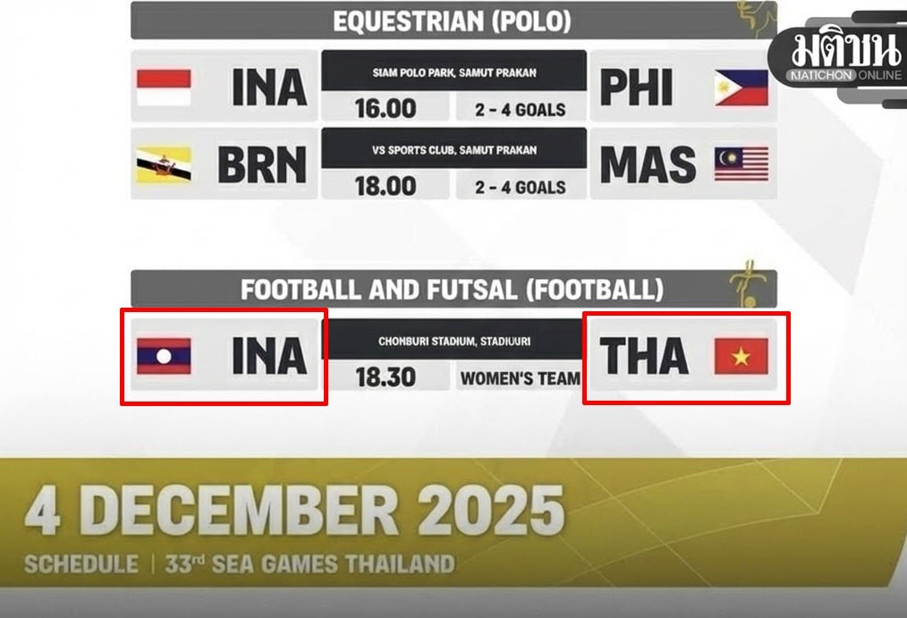 Ban tổ chức Thái Lan lại nhầm lẫn quốc kỳ liên quan Việt Nam trên web SEA Games 33 - Ảnh 1.