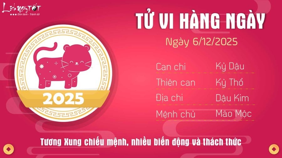 4 Tu vi hang ngay 6-12-2025 - Mao