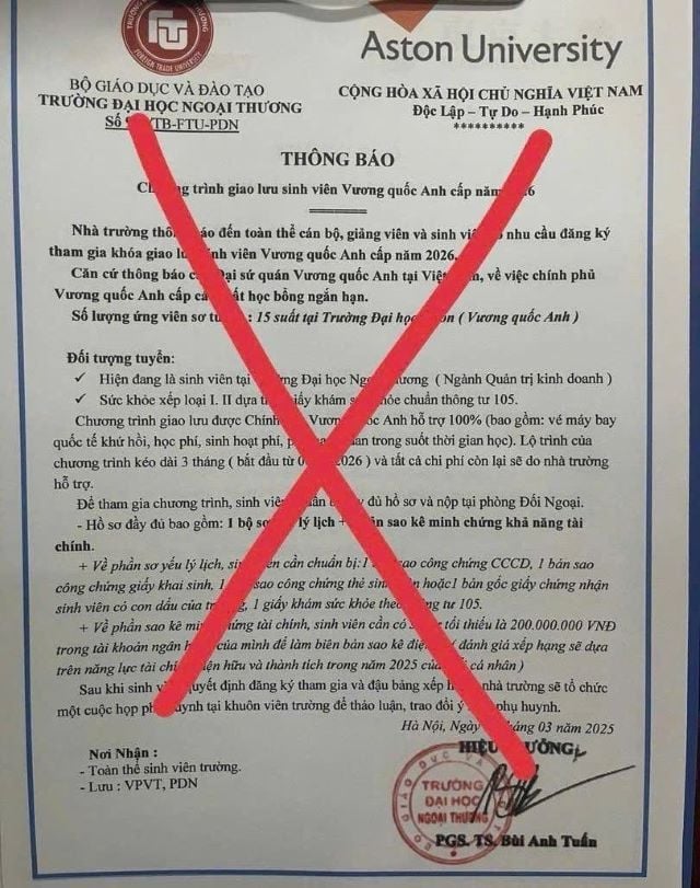 dai-hoc-ngoai-thuong-phat-canh-bao-ve-thu-doan-gia-mao