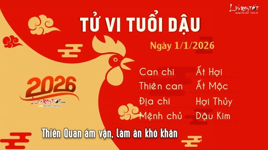 Tu vi hang ngay 1/1/2026 cua Dau