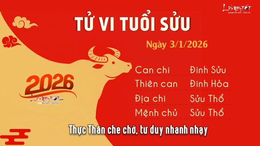 2 Tu vi hang ngay 3-1-2026 - Suu
