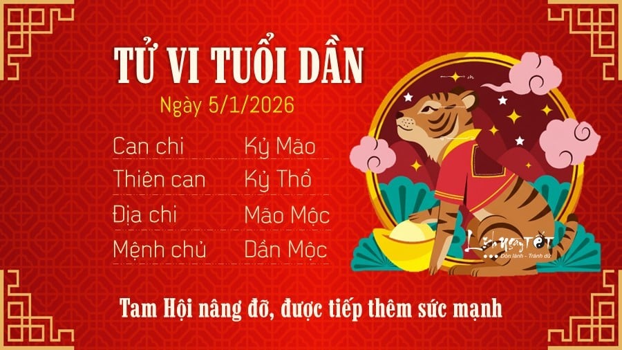 3 Tu vi hang ngay 5-1-2026 - Dan