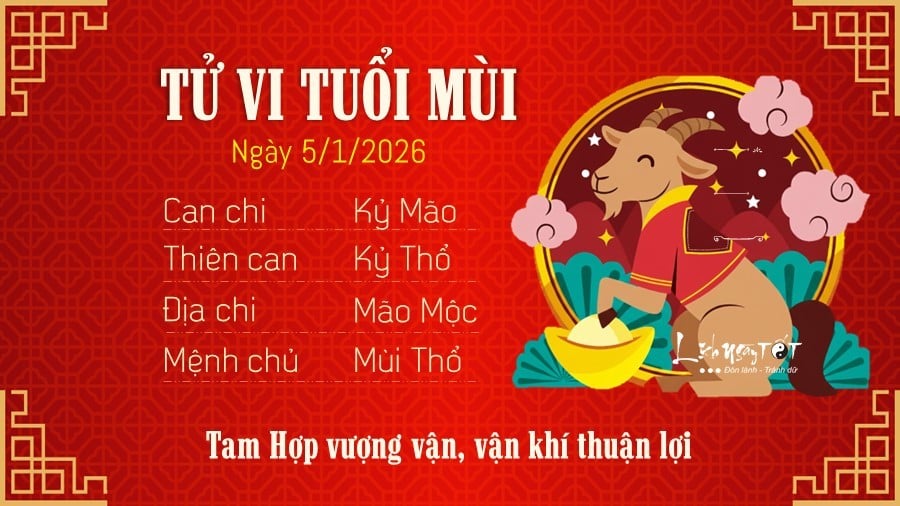 8 Tu vi hang ngay 5-1-2026 - Mui