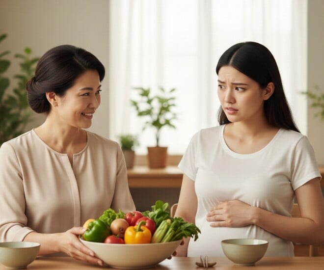 Mẹ chồng chăm tôi rất kỹ khi mang bầu, nhưng càng được chăm tôi càng thấy sợ - 1