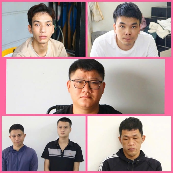 Nhóm giang hồ bị bắt giữ. Ảnh: Phước Thanh
