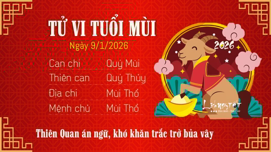 Tu vi hang ngay 912026 - Mui