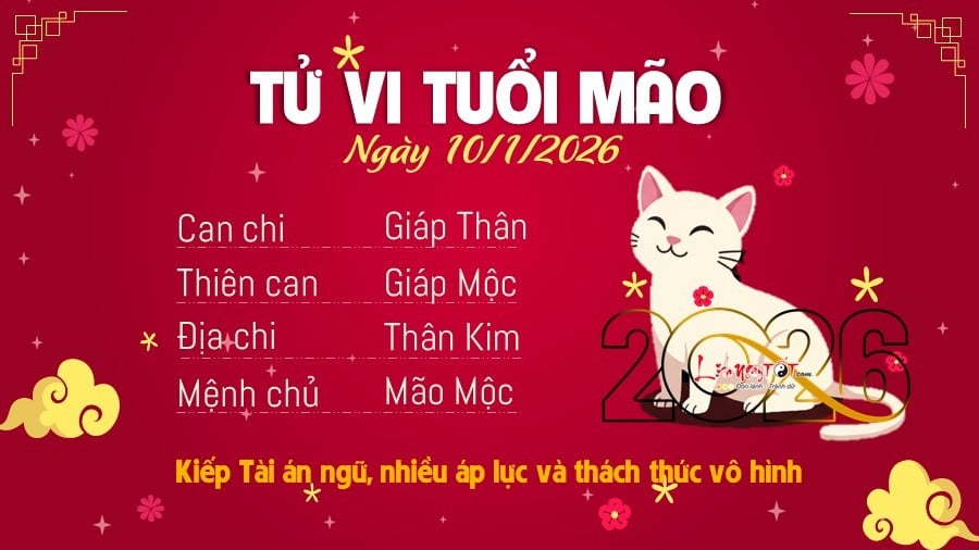 4 Tu vi hang ngay 10-1-2026 - Mao