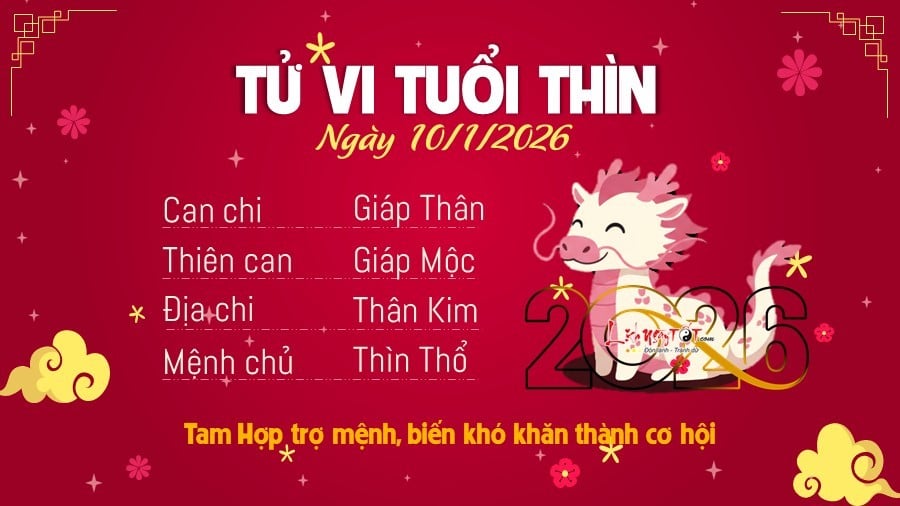 5 Tu vi hang ngay 10-1-2026 - Thin