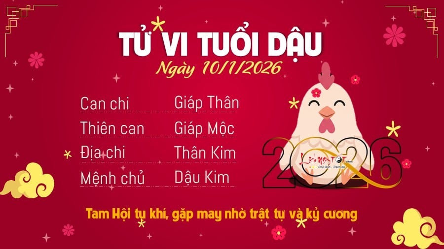 10 Tu vi hang ngay 10-1-2026 - Dau