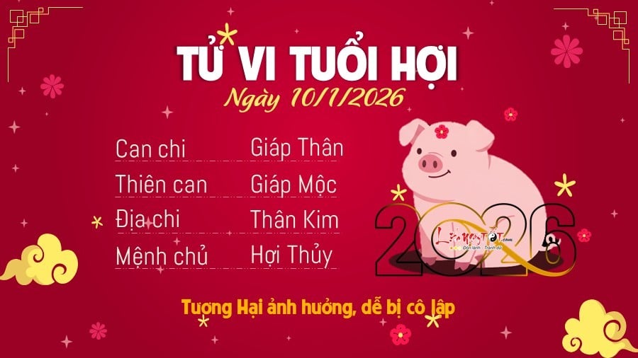 12 Tu vi hang ngay 10-1-2026 - Hoi