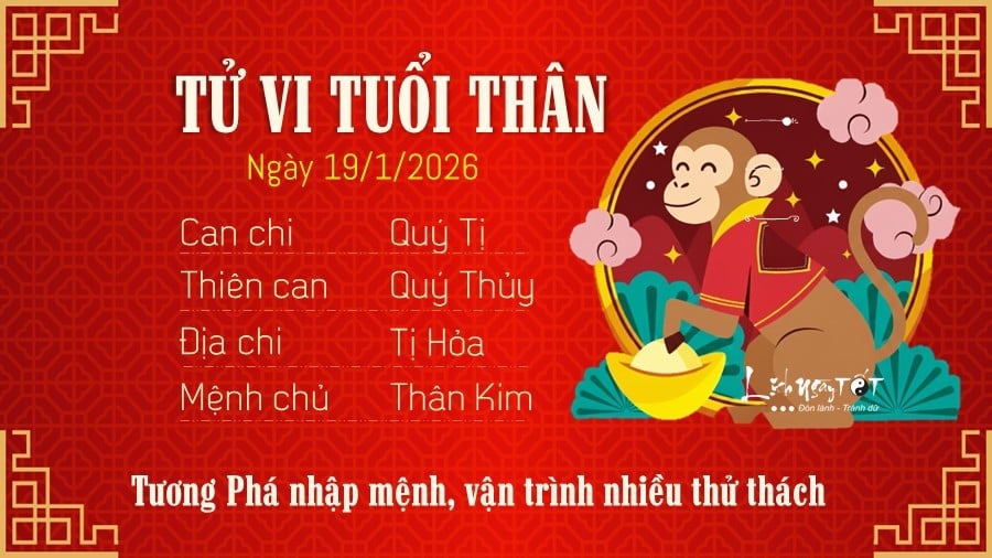 9 Tu vi hang ngay 19-1-2026 - Than