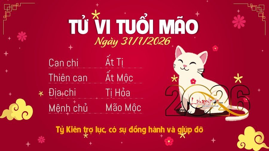 4 Tu vi hang ngay 31-1-2026 - Mao