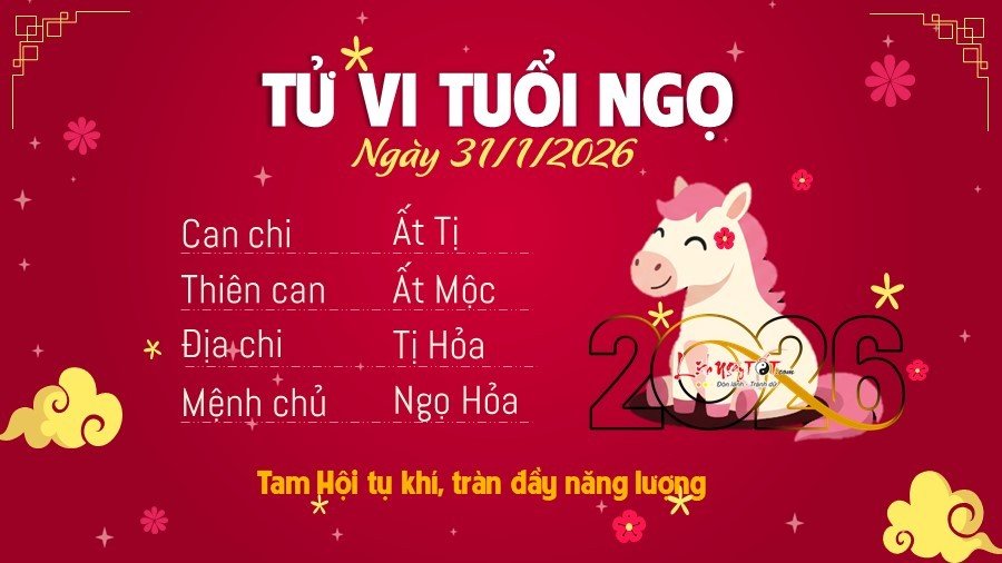 7 Tu vi hang ngay 31-1-2026 - Ngo
