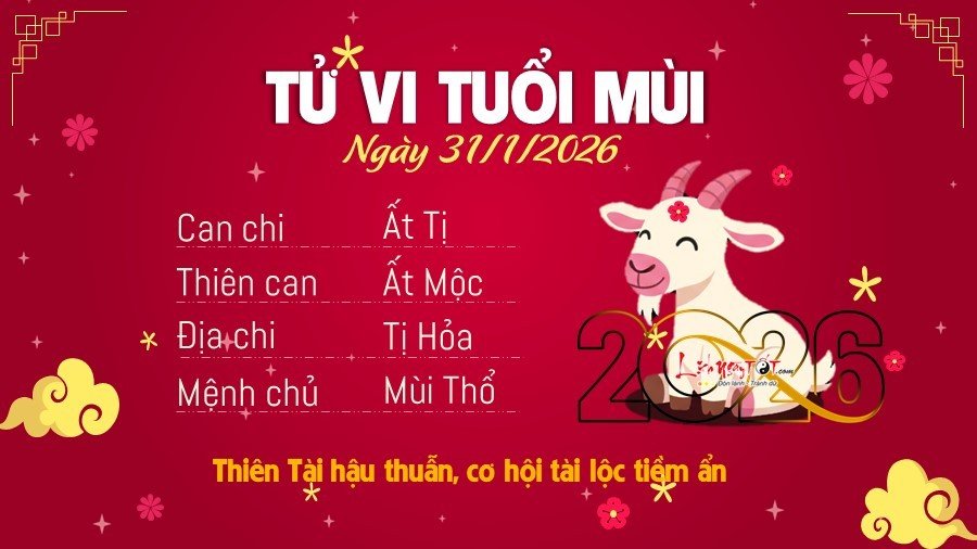 8 Tu vi hang ngay 31-1-2026 - Mui