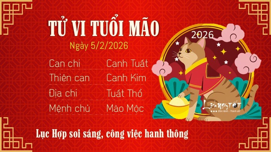 Tu vi hang ngay 5/2/2026 - Mao