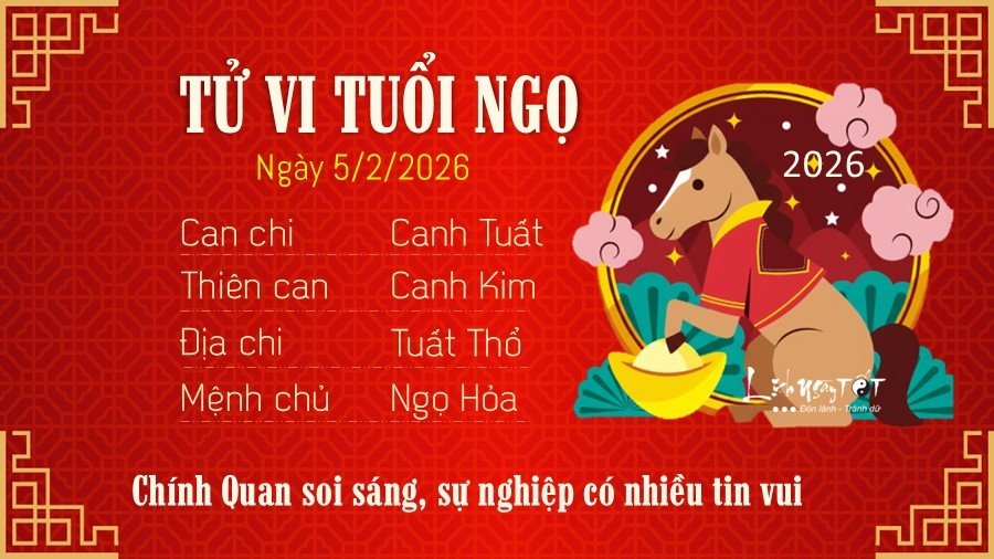 Tu vi hang ngay 5/2/2026 - Ngo