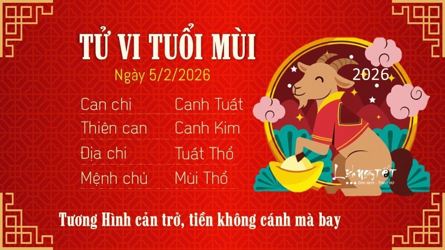 Tu vi hang ngay 5/2/2026 - Mui