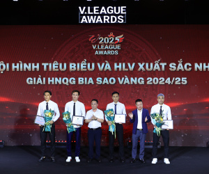 Hoàng Đức và Alan Grafite xuất sắc nhất mùa giải 2024/25