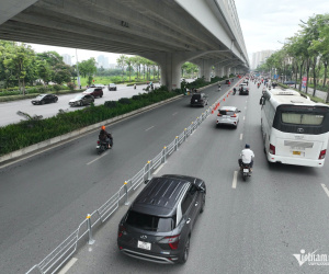 Hà Nội: Từ 4/7 sẽ thực hiện phân làn trên đường Phạm Văn Đồng