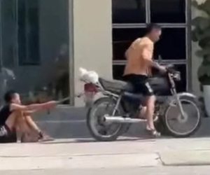 Công an vào cuộc bé trai bị bố xích chân kéo lê trên đường phố ở Hải Phòng