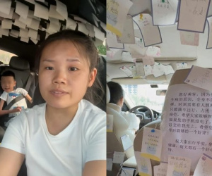 Nữ tài xế taxi đưa con trai đi làm cùng, lý do khiến hàng triệu người xúc động