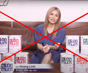 MC Hoàng Linh bị phạt 107,5 triệu đồng vì quảng cáo sữa giả